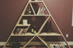 Triangle bohemian style  bookshelf