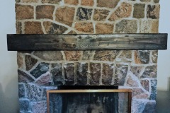 Distressed Fireplace Mantle