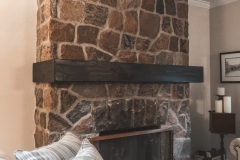 Distressed Fireplace Mantle