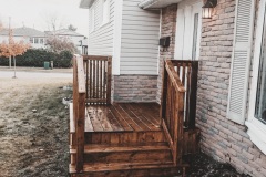 Front Deck Design with stairs