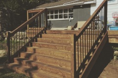 Back deck stairs